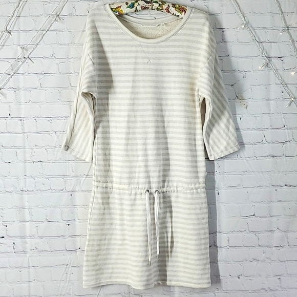 2012 Y2K Victoria's Secret Neutral Tone Striped Knit Sweater Dress Womens Sz M - Picture 4 of 16